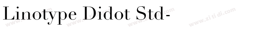 Linotype Didot Std字体转换